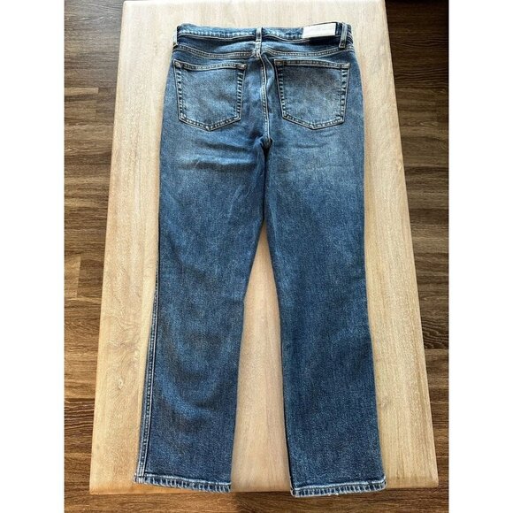 REDONE 50s Cigarette Jeans Medium Wash Retro Stone Size 31 Classic - Picture 7 of 9